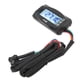 thumbnail image 3 of Voltímetro Indicador de visualización de tiempo, Indicador digital LCD para motocicleta Sensor de temperatura del agua Pantalla digital Medidor de voltaje Multifuncional, 3 of 10