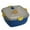 Blue, variant on Dezsed Lunch Box Stackable Lunch Container With Large S-Alad Bowl,4 Compartment Bento Tray, S-Auce Container For Dressings, Built-In Reusable Fork &