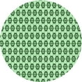 thumbnail image 1 of Ahgly Tapis Rond Lavable en Machine Intérieur Transitionnel Vert Menthe, 4 Pieds Rond, 1 of 7