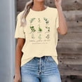 thumbnail image 2 of WEIWEN Fruit of The Spirit Christian Shirts for Women Trendy 2026 Basic Tees Short Sleeve Summer Tops Dressy Casual Inspirational Religious Botanical Tshirts Light Yellow, XL, 2 of 6