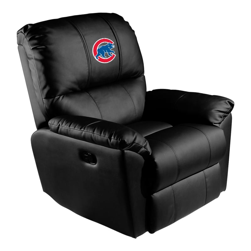 Chicago Cubs MLB Rocker Recliner with Secondary Logo Panel