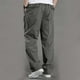 thumbnail image 4 of Pantalones largos, pantalones cargo para hombre, pantalones rectos ajustados de color liso, pantalones deportivos casuales para exteriores, pantalones de algodón para hombre, 4 of 5