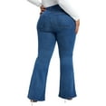 thumbnail image 2 of GOOD AMERICAN womens  Plus Good Legs Flare Blue Jean, 15 PLUS, Blue, 2 of 3