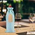 thumbnail image 4 of Mouliraty 12 Pcs Burlap Wine Gift Bags, Linen Wine Bottle Bag Set Wine Bottle Set Linen Tag Red Wine Packaging Bag, for Christmas, Wedding, Travel, Birthday, Holiday Party, 4 of 5