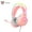 Pink, variant on ONIKUMA Wired Gaming Headset X15 Pro with Noise Cancelling Microphone, Colorful RGB Light, 50mm Driver Over-Ear Headphones for PC PS4 PS5 Xbox, Black (10 inches / 25.4 cm)