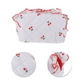 thumbnail image 4 of Unique Bargains 1 Pc Lady Portable Make Up Organizer Case for Travel White Red Polyester, 4 of 5
