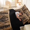 thumbnail image 5 of Manfei Vintage Wildlife 7 Pieces Full Size Bedding Sets,Rustic Bear Full Size Bed in a Bag,Brown,Black Reversible, 5 of 7