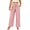 Pink, variant on Gleelaud Women's Wide Leg Pants with Pockets Lightweight High Waisted Adjustable Tie Knot Loose Trousers Pink
