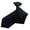 Black, variant on Fashion Solid Color Neckties Clip Closure Design for Business Wedding Suit Black One Size