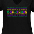 thumbnail image 4 of Inktastic Mardi Gras Mirror Words Women's Plus Size V-Neck T-Shirt, 4 of 5