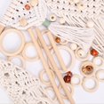thumbnail image 3 of Wood Ring Cotton Rope Set Macrame Cord Suitable For Adult Beginners DIY Plant Sling Handmade Wooden Crafts, 3 of 6