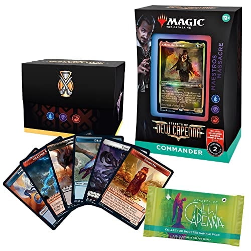 Magic: The Gathering Streets of New Capenna Commander Deck — Masacre de Maestros + Paquete