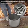 thumbnail image 5 of 20.5 Inch Smokeless Fire Pit with Air Switch, Wood Burning Portable Stainless Steel Outdoor Firepit with Removable Stand and Ash Pan, Hooker, Ideal for Outdoor Camping Backyard, Patio, Picnics, 5 of 14