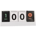 thumbnail image 3 of CIMAXIC Calendrier de Bureau Blanc Moderne Design Réversible Compte à Rebours Tableau de Score Style Calendrier Debout Calendrier Perpétuel Réutilisable, 9.88"X4.06"X2.99 Pouces, 3 of 5