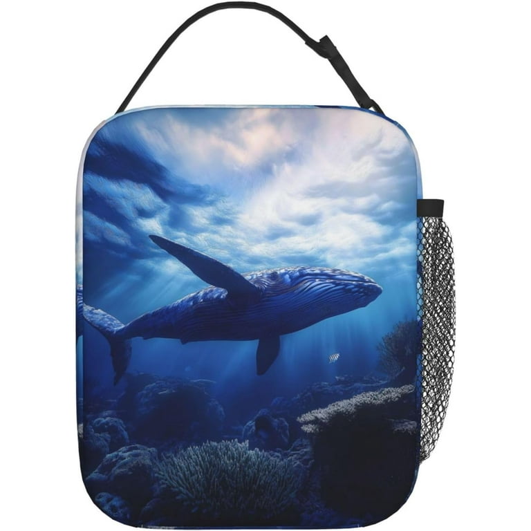 Insulated Lunch Box for Women Men,Whale Lunch Box Reusable