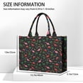 thumbnail image 3 of Large Capacity Tote Bag,Pink Dinosaurs Cosmic Stars Handbag Fashion Luxury Tote Bag,15.7"x13"x 5.1" Inches,Laptop Compatible, 3 of 6