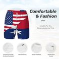 thumbnail image 3 of Men's 2 in 1 Swim Trunks with Compression Liner America Texas Flag Quick Dry Beach Shorts, 3 of 6