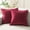 Dark Red, variant on Phantoscope Pink Throw Pillow Covers 2 Pack, 12" x 20" Velvet Decorative Pillow Cases with Pom Poms, Soft Square Cushion Covers for Couch Sofa Bed