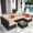 Black Wicker & Light Brown, variant on SOLAURA 7-Piece Outdoor Patio Furniture Set Black Wicker Rattan Sectional Sofa, Brown