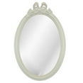 thumbnail image 2 of Hickory Manor KT5055BW Oval With Bow Bright White Decorative Mirror, 2 of 2