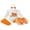Orange, variant on RUINIXCW Newborn Baby Girl My First Halloween Outfit Infant Baby Girls Fall Clothes Flying Sleeve Letter Pumpkin Ghost Print Romper Tiered Skirt Skort Headband Socks 4pcs Sets