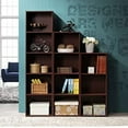 thumbnail image 5 of Open Box Hodedah 3-Shelf Bookcase in Mahogany, 5 of 5