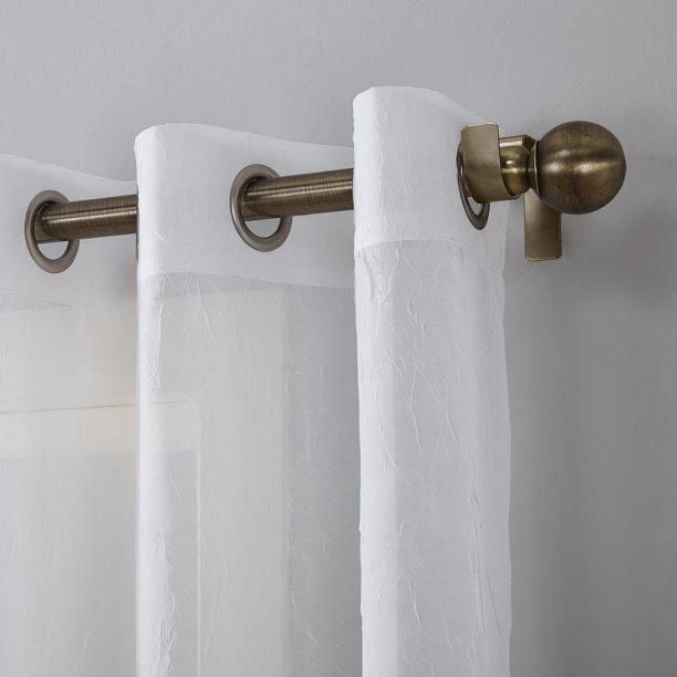 SUN TEXTILE CRUSHED GROMMET SHEER VOILE CURTAIN