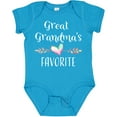thumbnail image 3 of Inktastic Great Grandmas Favorite Heart Great Grandchild Boys or Girls Baby Bodysuit, 3 of 5
