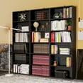 thumbnail image 6 of IRONCK Bookcases Floor Standing 6 Tier Shelves 70in Tall for Home Office Industrial Black, 6 of 6