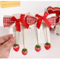 thumbnail image 1 of Paquete de 2 lazos para el pelo de color caramelo con forma de corazón para niña, banda de goma estilo cola de caballo doble, accesorios para el pelo, 1 of 6