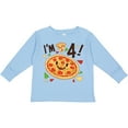 thumbnail image 3 of Inktastic Im Four Pizza Birthday Party Boys or Girls Long Sleeve Toddler T-Shirt, 3 of 5