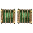 thumbnail image 1 of Efulgenz Indian Bangle Set for Wedding Crystal Rhinestone Bracelet Bangle Set Indian Bridal Bangles Set for Women with Glossy Metal Bangles Party Bangle Fashion Bollywood Jewelry (38 Pcs), 1 of 6