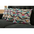 thumbnail image 2 of Ambesonne Indie Throw Pillow Cover 4 Pack, 80s Funky Memphis Fashion, 20", Multicolor, 2 of 6