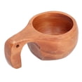 thumbnail image 3 of Taza creativa para café y té para llevar: perfecta para el hogar, campamentos y caminatas Taza de madera inspirada en elefantes, 3 of 8