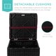 thumbnail image 5 of JJUN Set of 2 Wicker Ottomans, Multipurpose Outdoor Furniture for Patio, Backyard, Additional Seating, Footrest, Side Table w/Storage, Removable Cushions - Deep Burgundy/Black, 5 of 15