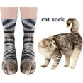 thumbnail image 4 of PEAKTREND Animal Paws Socks - Funny 3D Animal Socks Crazy Cat Tiger Dog Paw Crew Socks Novelty Socks Gag Gifts Christmas Stocking Stuffers for Teens Men Women Girls, 4 of 6