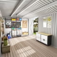 thumbnail image 4 of NETAJE 8'x12' Outdoor Storage Garden Shed with Window, Lockable Doors and Air Vent for Backyard Garden Patio Lawn, Black, 4 of 7