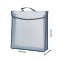 thumbnail image 2 of Waterproof Thickened Edging A3 Document Storage Bag with Secure Buckle, Durable Office Organizer for Files, Laptops, and Supplies, 2 of 5