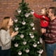 thumbnail image 5 of Set de adornos navideños de terciopelo y cristal | Pack de 12 6 cm | Decoración navideña lujosa y brillante, tamaño uniforme, plástico duradero, elegante decoración de árbol y corona, acento festivo, 5 of 5