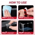thumbnail image 5 of Uxcell Acrylic Flexible Hinges Plastic Self-Adhesive Hinge for Display Stand 45 x 35 mm, 5 of 7
