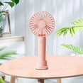 thumbnail image 3 of Ventilador portátil, recargable por USB, ajuste de 3 velocidades, mini enfriador personal y potente, para escritorio de escritorio Rosado Sunnimix Ventilador de mano, 3 of 8