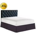 thumbnail image 3 of Elegance Linen 1500 Series Wrinkle & Fade Resistant Bed Skirt / Dust Ruffle - Pleated Tailored 14inch Drop, Queen, Eggplant-Purple, 3 of 3