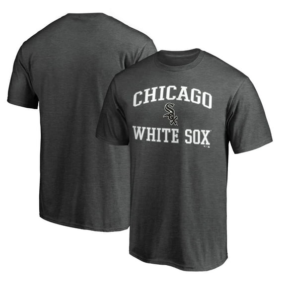 Men's Heather Charcoal Chicago White Sox Heart & Soul T-Shirt