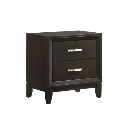 Picket House Furnishings Warren 2 Drawer Nightstand in Merlot