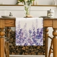 thumbnail image 3 of Lavender Spring Linen Table Runner Holiday Wedding Decoration Summer Kitchen Dining Table Runner for Home Party Decor, 3 of 5