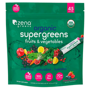 Zena Organic Super Greens Powder, 45 Packets