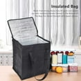 thumbnail image 3 of 2 Pack Insulated Reusable Grocery Bag Food Delivery Bag with Dual Zipper, 3 of 8