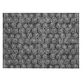 thumbnail image 2 of Addison Rugs Chantille Indoor/Outdoor Transitional Circles Black Washable Rectangle Rug, 1'8" x 2'6", 2 of 6