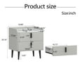 thumbnail image 7 of Jopath Nightstand with 2 Drawers,Modern Marble Beside Table End Table for Bedroom,Gray, 7 of 7