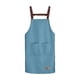thumbnail image 2 of Delantal de cocina impermeable y resistente al aceite azul, lavable, resistente a la suciedad, color sólido, 2 of 7